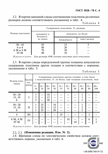ГОСТ 3028-78. Слюда щипаная-5