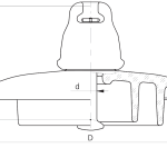 Подвесные стеклянные изоляторы ПС120В 112V