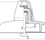 Подвесные стеклянные изоляторы ПС210М 112V